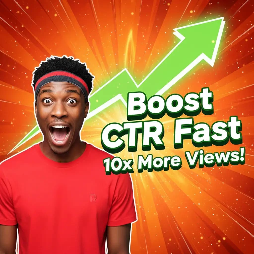 AI-generated YouTube thumbnail in popular style